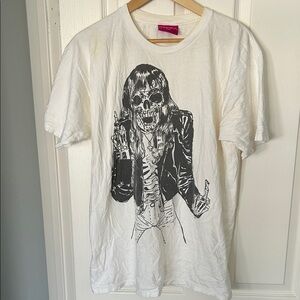 Mishka Large White Graphic T-Shirt